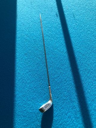 Really Pretty Vintage Sterling Silver Golf Club Hat Pin,  B ' ham hallmark 1909 2