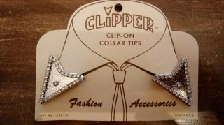 Vintage Clipper Clip - On Collar Tips / Points Western Shirt Accents