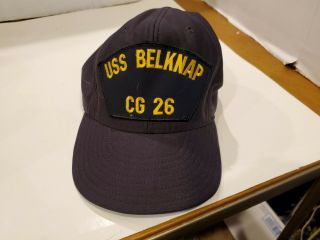 Uss Belknap Dlg Cg - 26 Hat Snapback Belknap Class Veteran