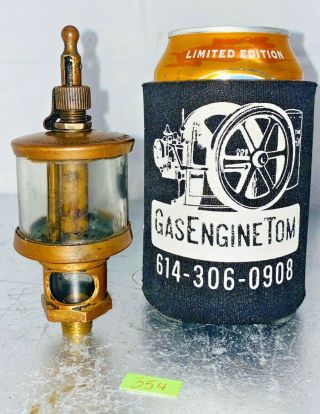 Michigan Lubricator Co.  48a3 Brass Cylinder Oiler Hit Miss Gas Engine Antique