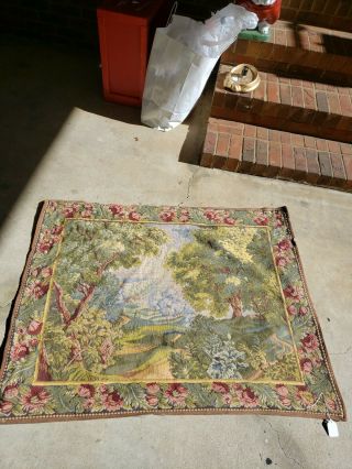 Vintage Point Des Meurins French Wall Hanging Tapestry Art 90cmx115cm