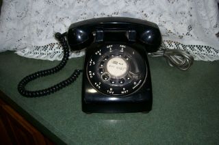 Vintage Stromberg Carlson Black Rotary Phone Sc 500 1978