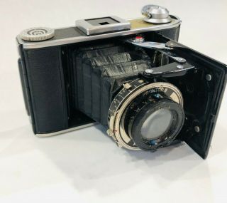 Antique Wwii Voigtlander Bessa 66,  6x9 Folding Camera With Prontor Lens Germany