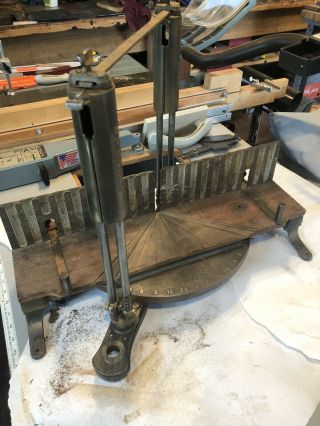 Stanley Antique Vintage 346 Mitre Box And Disston Saw No.  3 Frame - More To Come