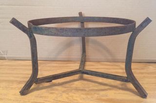 Vintage Rustic Cast Iron 3 Legs Plant Stand