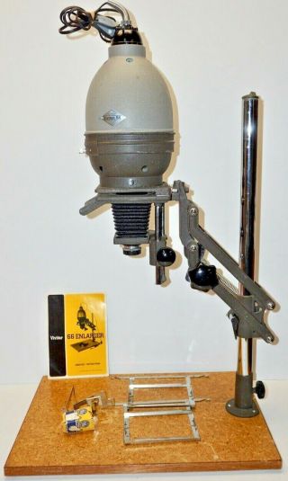 Vintage Vivitar 66 Enlarger - Vivitar 1:3.  5 F=50mm Lens With Cap & Instructions