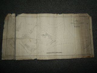 Antique Map / Plan Parish Of Stockland Bristol Cannington Somerset