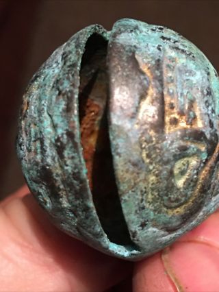 LARGE 41.  6mm CROTAL BELL METAL DETECTING FIND BALL. 2