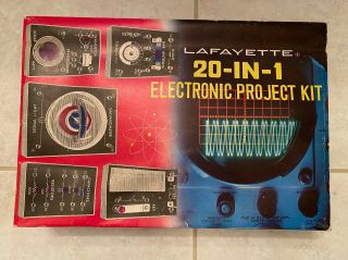 Vintage 1970 Lafayette 20 - In - 1 Electronic Project Kit