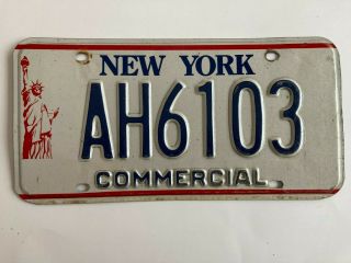1986 York License Plate Liberty Truck Commercial Pickup 1990s