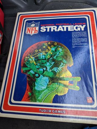Vintage 1976 Nfl National Football League Strategy Game From Tudor Games