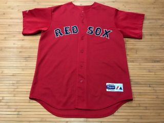 Mens Large - Vtg 90s Mlb Boston Red Sox 5 Majestic Sewn Jersey Usa