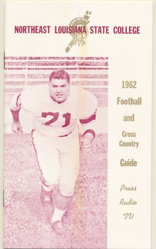 1962 Northeast Louisiana State College Football Facts Info Media Guide