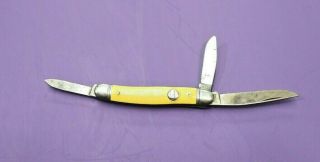 IMPERIAL CROWN KNIFE MADE IN USA 3 BLADE PEN JACK VINTAGE POCKET 3 1/4 