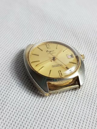 Vintage Eiger 25 Jewels Automatic Incabloc Men ' s Mechanical Watch For Repairs 2