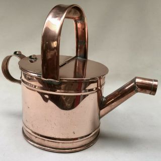 Vintage Handmade Copper Watering Can For Indoor Plants