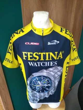 Biemme Festina Cube Tour Giro Cycling Shirt Vintage Maglia Rare