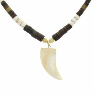 Vintage Navajo Handmade Shell Heishi Bead Necklace