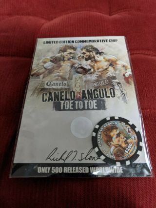 Limited Edition Commemorative Chip - $100 - Canelo Vs Angulo - Richard T Slone