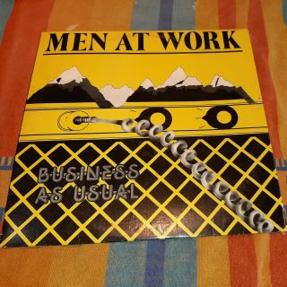Men At Work Business As Usual Vinyl Lp 1982 Cbs Colombia Records 1980s Vintage