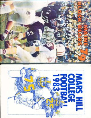 1983 Mars Hill College Football Guide (only Listed)