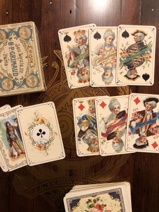 Bp Grimaud Louis Xv Playing Cards Paris France Antique Vintage Uspcc Nycc Us