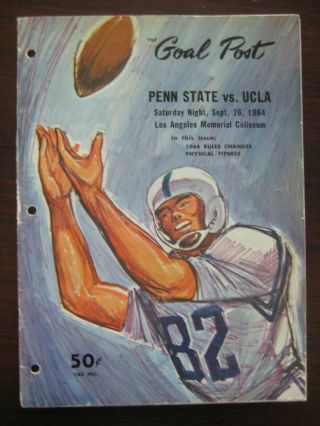 Ucla Bruins Vs Penn State Sept 26 1964 Football Program La Memorial Coliseum