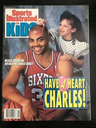 February 1991 Sports Illustrated For Kids Have A Heart Charles Charles Barkley