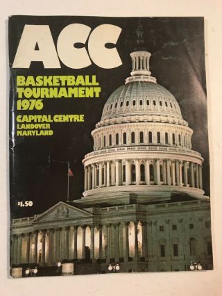 Acc Basketball Tournament 1976 Program