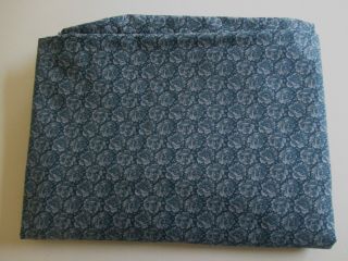 Vintage Cotton Fabric Blue Gray Floral Vip Print 4,  Yards