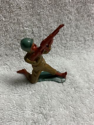 Vintage Barclay Manoil Toy Soldier Kneeling With Gun