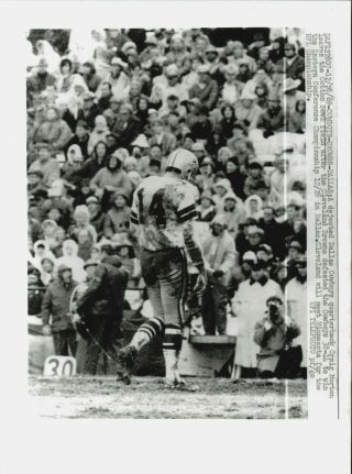 1969 Press Photo Dejected Craig Morton Of The Dallas Cowboys Leaves The Field