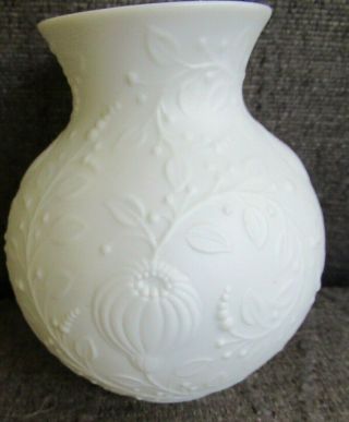 Vintage Kaiser Porcelain Vase With Raised Design Mi Germany