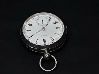 Antique Waltham mass solid silver pocket watch hallmarked 1901 Repair or Spares. 2