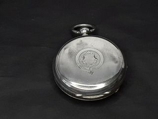 Antique Waltham mass solid silver pocket watch hallmarked 1901 Repair or Spares. 3