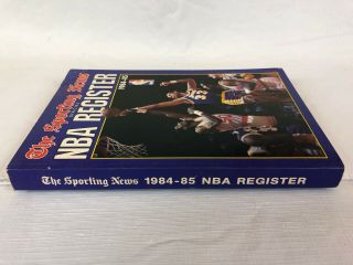 1984 - 85 The Sporting News Official NBA REGISTER Kareem Abdul Jabbar Lakers 3