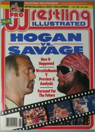 Pro Wrestling Illustrated June 1989 Hulk Hogan Vs Macho Man Wcw Wwf Nwa