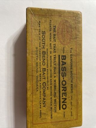 Vintage South Bend Bait Co.  Bass Oreno Lure 2