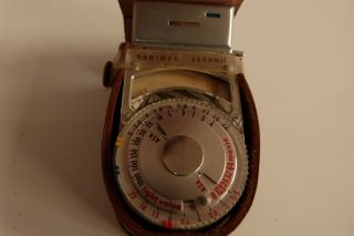 Vintage Hanimex Sekonic Light Meter With Case.