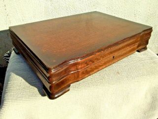 Large Vintage Wooden Cutlery Canteen Box / Storage Box