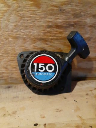 Vintage Homelite 150 Chainsaw Recoil Cover Shroud And Pull Cord.