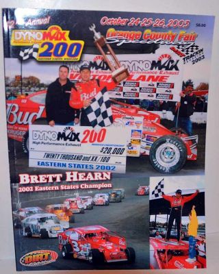 2003 Orange County Speedway Hard Clay Eastern States 200 Program