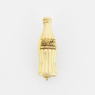 10k Yellow Gold Antique Coca Cola Bottle Pin