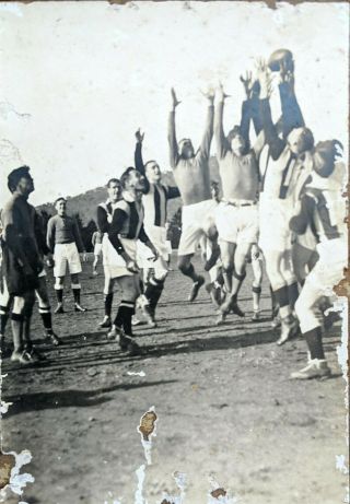 Vintage Undated Australian Rules Football Game Photograph Canberra C1930s