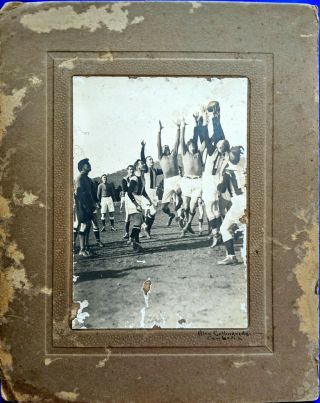VINTAGE UNDATED AUSTRALIAN RULES FOOTBALL GAME PHOTOGRAPH CANBERRA c1930s 2