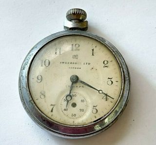Vintage Ingersoll Ltd Triumph Wind Up Mechanical Pocket Watch Timepiece :repairs