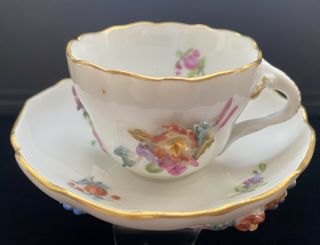 Antique “carl Thieme” Dresden Cup/saucer - Porcelain China