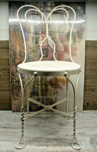 Garden/patio Chairs: Vintage Ice Cream Parlor Chair,  Wrought Iron