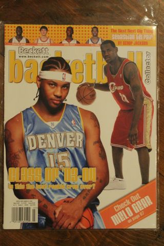 2004 Beckett Basketball - Carmelo Anthony - Denver Nuggets - Rookie Year - Lebron James