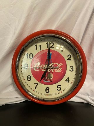 Vintage Coca Cola Clock Red Coke Clock